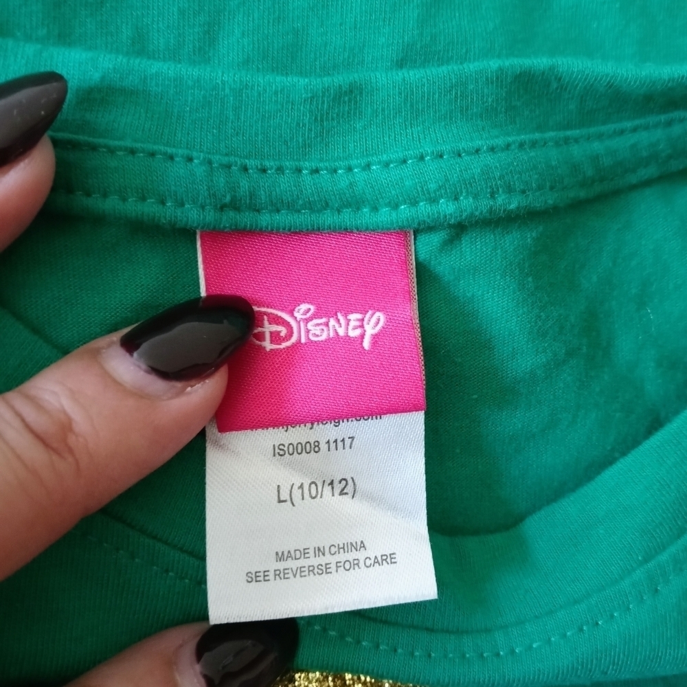 🍀 Disney Little Girl's Minnie Mouse Clover Shirt. Size L - Picture 5 of 6